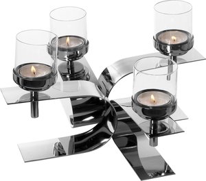 Fink Kerzenhalter "PASSIONA, Adventsleuchter", (1 St.), Teelichthalter mit Glaseinsatz, 4-flammig