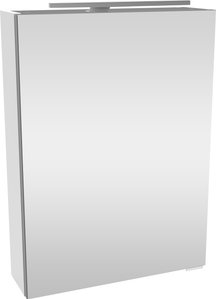 FACKELMANN Spiegelschrank "SBC", (Spiegelschrank mit LED-Aufsatzleuchte), Aufsatzleuchte, Schalter und Steckdose, Breite 50cm, Anschlag links
