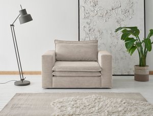 Places of Style Loveseat "PIAGGE", Hochwertiger Cord, trendiger Loveseat