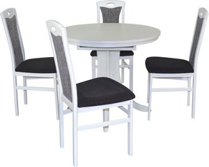 HOFMANN LIVING AND MORE Essgruppe "5tlg. Tischgruppe", (Spar-Set, 5 tlg., 5tlg. Tischgruppe), Stühle montiert
