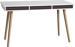 Hammel Furniture Schreibtisch "Mistral Bürotisch, Arbeitstisch, Tisch, Computertisch", Holzbeinen, B: 137,4 cm, Designmöbel