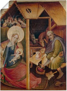Artland Kunstdruck "Sogenannte Goldene Tafel. Geburt Christi", Religion, (1 St.), als Leinwandbild, Wandaufkleber oder Poster in versch. Größen