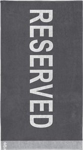 Seahorse Strandtuch "Reserved", (1 St.), mit Schriftzug