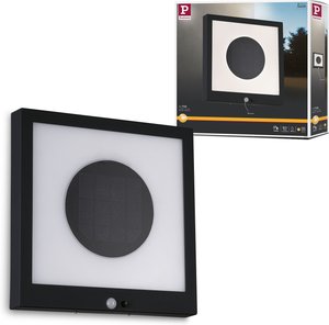 Paulmann LED Außen-Wandleuchte "Taija", LED-Board, Solar Panel, mit Bewegungsmelder
