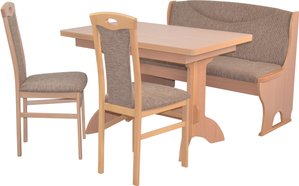 HOFMANN LIVING AND MORE Essgruppe "4tlg. Tischgruppe", (Spar-Set, 4 tlg., 4tlg. Tischgruppe), Stühle montiert