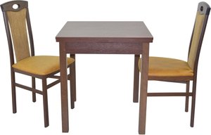 HOFMANN LIVING AND MORE Essgruppe "3tlg. Tischgruppe", (Spar-Set, 3 tlg., 3tlg. Tischgruppe), Stühle montiert