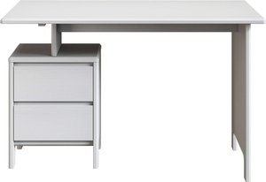 Home affaire Schreibtisch "Luven, Computertisch,", zertifiziertes Massivholz, mit 2 Schubkasten, Breite 120 cm