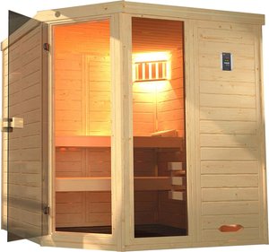 weka Sauna "Laukkala", (Set), 7,5 kW Bio-Ofen mit digitaler Steuerung