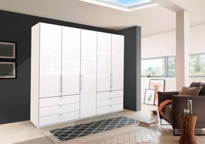 WIEMANN Falttürenschrank "Loft, in stilvoller Optik, Made in Germany", widerstandsfähige Glasfronten, geräuscharme Türen, mit Panoramaöffnung