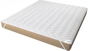 Jekatex Matratzenauflage "Denver Matratzenauflage mit praktischen Eckgummis, verschiedene Größen", (1 St.), sorgt für einen erholsamen Schlaf und für anspruchsvolle Hygiene