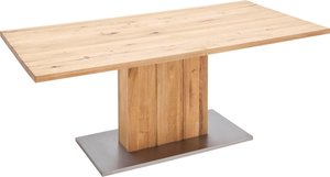 MCA furniture Esstisch "Greta", Esstisch mit Baumkante, gerader Kante oder geteilter Tischplatte
