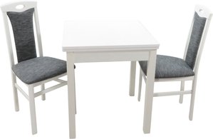 HOFMANN LIVING AND MORE Essgruppe "3tlg. Tischgruppe", (Spar-Set, 2 tlg., 3tlg. Tischgruppe), Stühle montiert