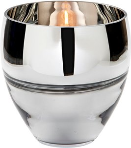 Fink Teelichthalter "RILA", (1 St.), Kerzenhalter aus Glas, mundgeblasen, auch als Vase verwendbar