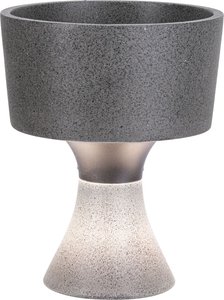 Paulmann Gartenleuchte "Concrea IP65 210mm 3000K 5,5W 350lm 230V schwarzer Sandstein", 1 flammig-flammig, mit bepflanzbaren Lampenschirm