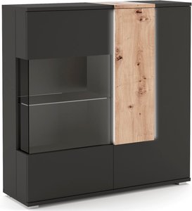 COTTA Highboard "Montana", Breite 120 cm, inkl. LED-Beleuchtung und Push-To-Open