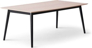Hammel Furniture Esstisch "Meza Designtisch mit Auszugsfunktion und 2 Einlegeplatten", bootsförmige Tischplatte MDF, Massivholzgestell, in zwei Breiten