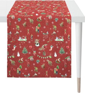 APELT Tischläufer "6200 WINTERWELT, Weihnachtsdeko, Weihnachten", (1 St.), Digitaldruck