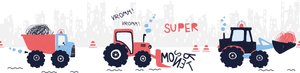 A.S. Création Bordüre "Super Tractor", Papier, Wand, Schräge, Tür