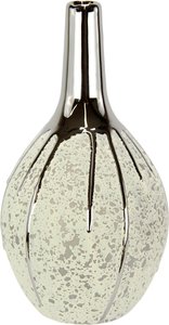 I.GE.A. Dekovase "Keramik Vase", Keramik-Vase, Blumenvase gepunktet