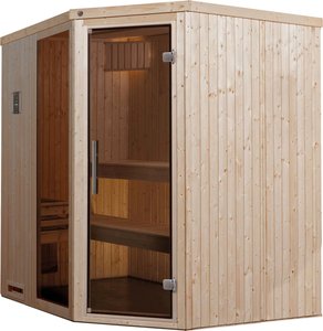 weka Sauna "Varberg", (Set), 7,5 kW-Ofen mit digitaler Steuerung
