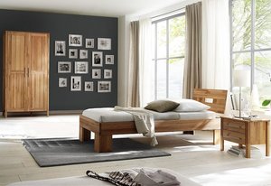 Home affaire Schlafzimmer-Set "Modesty I", (Set, 3 St.), bestehend aus Bett 90 cm, 2-türigem Kleiderschrank und 1 Nachttisch