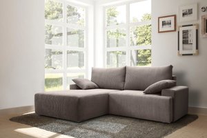 exxpo - sofa fashion Ecksofa "Orinoko, L-Form", inkl. Bettfunktion und Bettkasten, in Cord