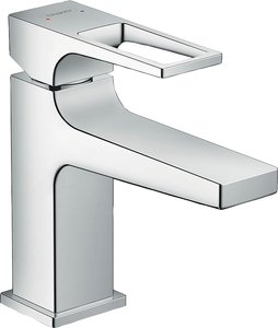 hansgrohe Waschtischarmatur "Metropol", 10cm, mit Bügelgriff für Handwaschbecken mit Push-Open Ablaufgarnitur