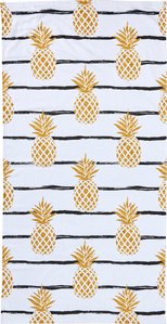 done. Strandtuch "Pineapple", (1 St.), mit Ananas Motiv, eingenähte Reisverschluss-Tasche für Wertgegenstände