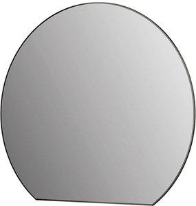 Talos Badspiegel "Picasso schwarz Ø 100 cm", hochwertiger Aluminiumrahmen