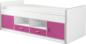 Vipack Einzelbett "Bonny", mit Komfort Liegehöhe, Stauraum unter dem Bett, Liegefläche 90x200 cm