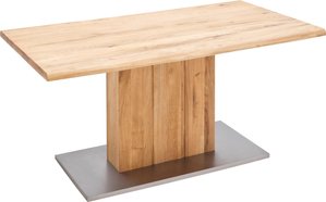 MCA furniture Esstisch "Greta", Esstisch mit Baumkante, gerader Kante oder geteilter Tischplatte