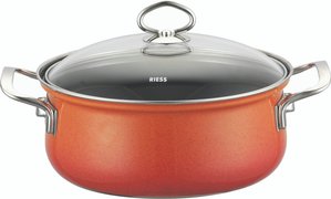 Riess Nouvelle Corall Kasserolle 18 cm / 1,5 L - Emaille