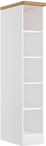 Küchenregal 30 cm in weiß, Arbeitsplatte Eiche MARSEILLE-03