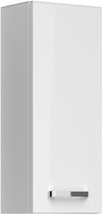 Badezimmer Wandschrank FES-4010-66 Hängeschrank in weiß glänzend - B/H/T: 30/70/17cm