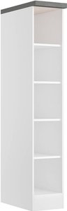 Küchenregal 30 cm in weiß, Arbeitsplatte Betonoptik MARSEILLE-03