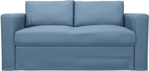 IKEA - Bezug für 2er-Sofa Vimle, Vintage Blue, Leinen - Bemz