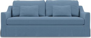 IKEA - Bezug für 3er-Sofa Färlöv, Vintage Blue, Leinen - Bemz