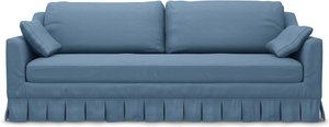 IKEA - Bezug für 3er-Sofa Färlöv, Vintage Blue, Leinen - Bemz
