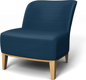IKEA - Bezug für Lehnstuhl Stockholm, Denim Blue, Samt - Bemz