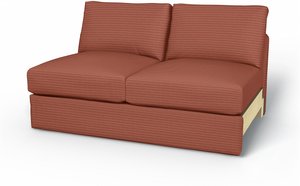 IKEA - Vimle 2 seater bed sofa without armrests, Retro Pink, Cord - Bemz