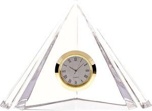 Glaspyramide Uhr (10cm)
