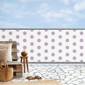 Balkon Sichtschutz Punkte in Lavendel