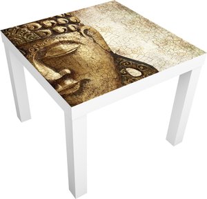Möbelfolie für IKEA Lack Tisch 55 x 55 cm Vintage Buddha