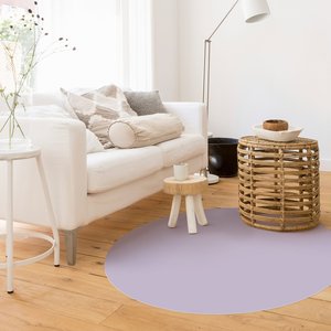 Runder Vinyl-Teppich Lavendel