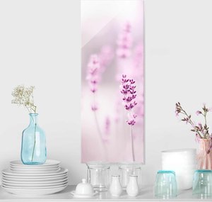 Glasbild Zartvioletter Lavendel