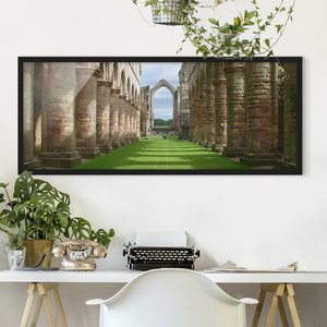 Bild mit Rahmen Architektur & Skyline - Panorama Fountains Abbey