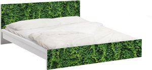 Möbelfolie für IKEA Malm Bett 180 cm Breite Efeu