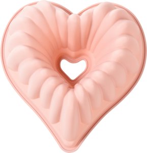 Backform HEART ca.D23xH6cm, rosa