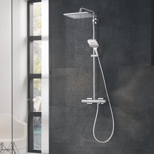 Grohe Rainshower SmartActive Cube Duschsystem, Thermostat, 26649000,