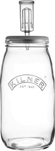 KILNER Fermentier-Set 3l, Einmachglas mit Silikonventil im Deckel